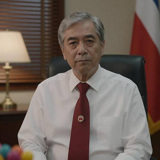 Mid-aged Professional in Dimly Lit Office