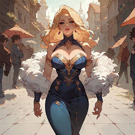 Sweeney Woman Street Upperbody Portrait