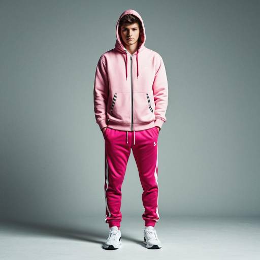 Realistic Solo Male in Modern Tracksuit