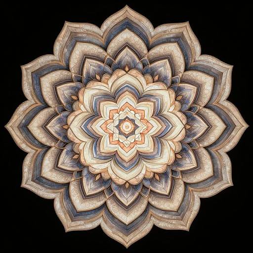 Intricate Serene Mandala Meditation
