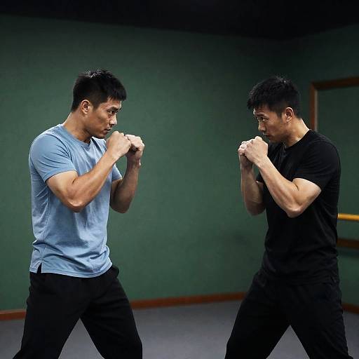 Martial Arts Duel in Studio