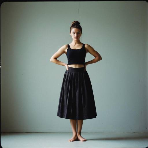 Realistic Solo Contemporary Dance Pose