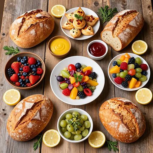 Vibrant Medieval Feast Display