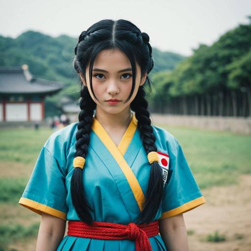 Realistic Bulma Costume Outdoor Portrait