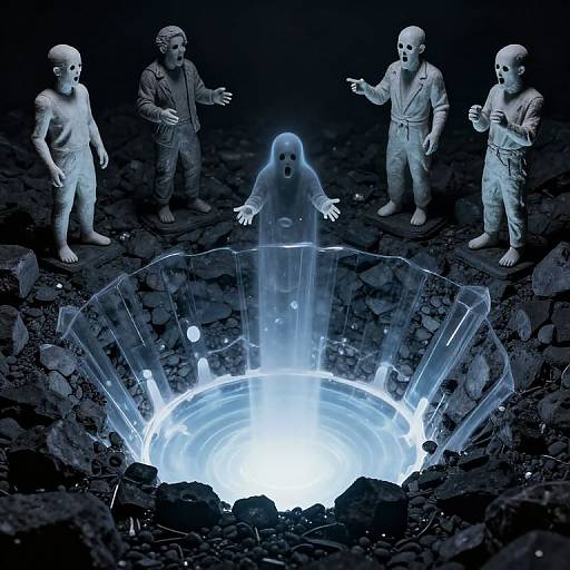 Ghosts Mining in Inverted Volcano