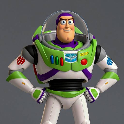 Photorealistic Buzz Lightyear Toy Figure