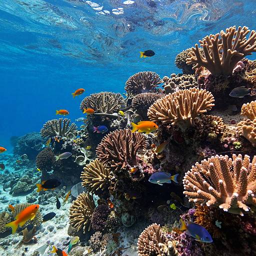 Vibrant Underwater Coral Reef Scene
