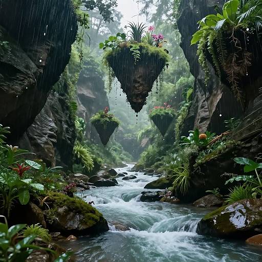 Upside-Down Gardens on Floating Islands