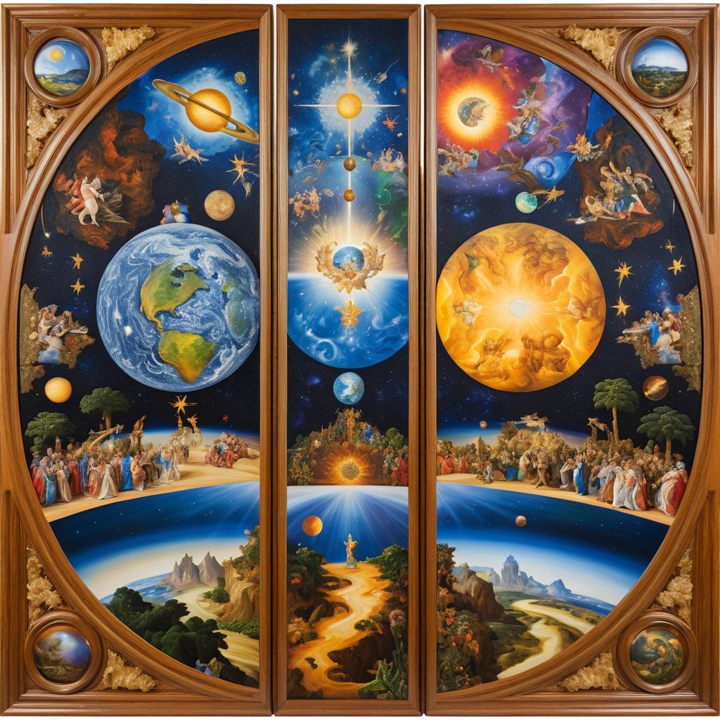 Majestic Triptych of Creation and Judgment