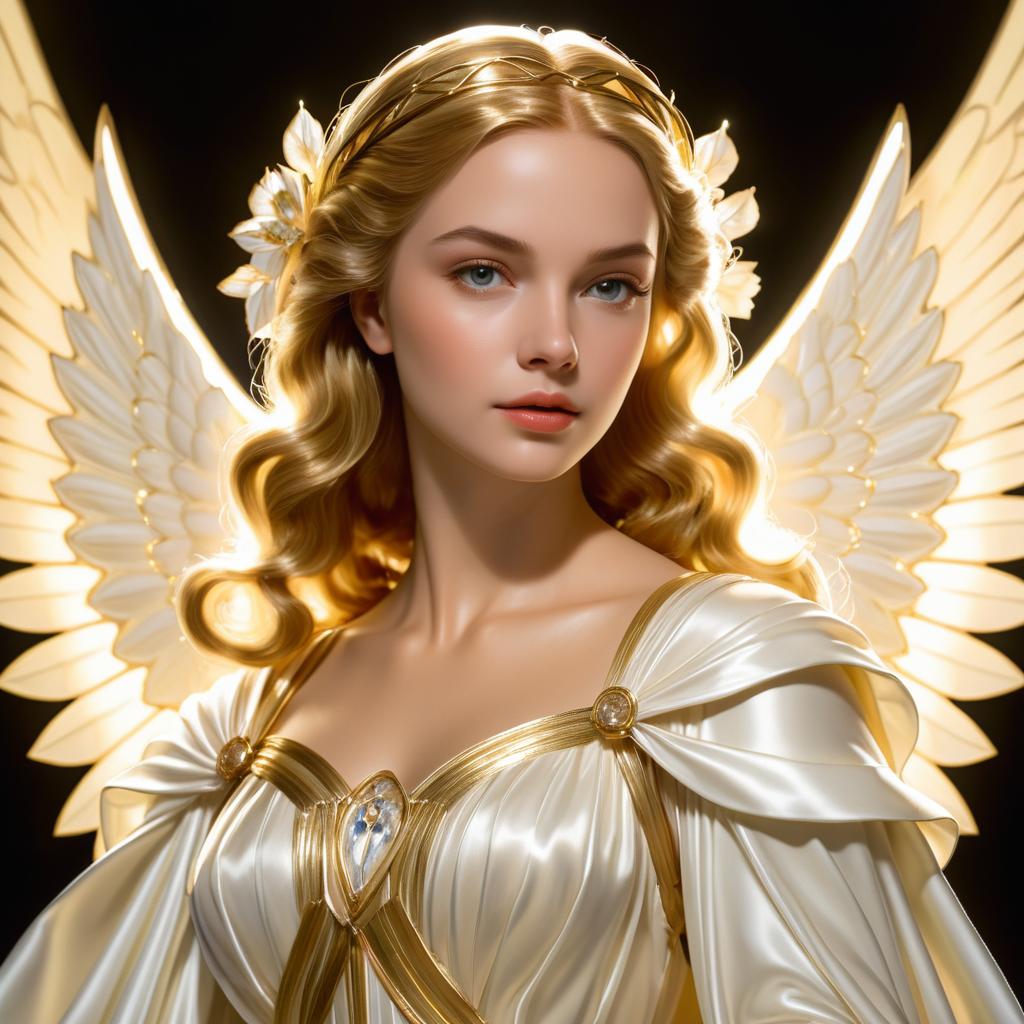 Ultra-Realistic Angel of Hope in Elegance