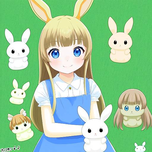 Illustration of Anko (gochiusa), gochuumon wa usagi desu ka? in the style of 49s-aragon