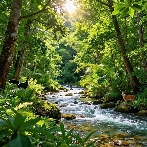 Hyper-Realistic Vibrant Nature Scene