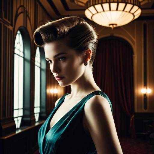 Vintage Elegance: Classic Quiff in Art Deco Vintage Elegance: Classic Quiff in Art Deco