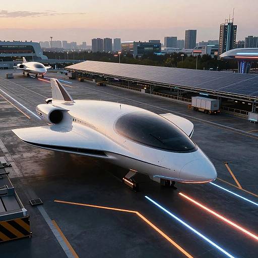 Futuristic Suborbital Transport Dock