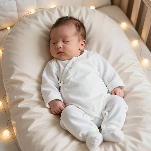 Newborn Baby in Cozy Sleepsuit