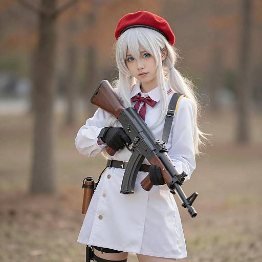 Lifestyle costume photo of Mp5 (girls' frontline). Cosplay clothes