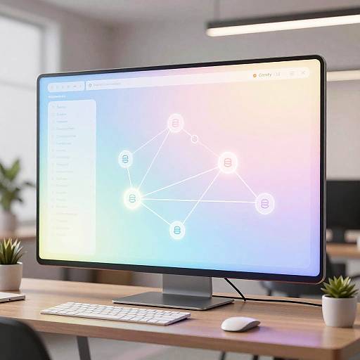 Futuristic Comfy UI Workflow Interface
