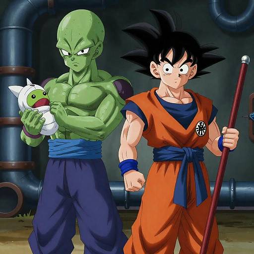 Epic Anime Duel in Industrial Realm