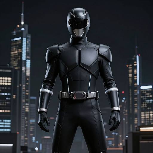 High-Tech Minimalist Power Ranger Redesign