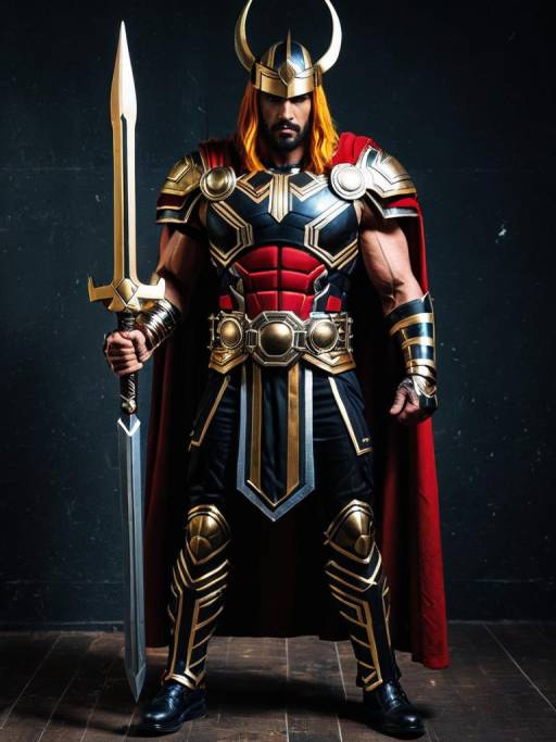 Man in Ares Marvel Cosplay Costume
