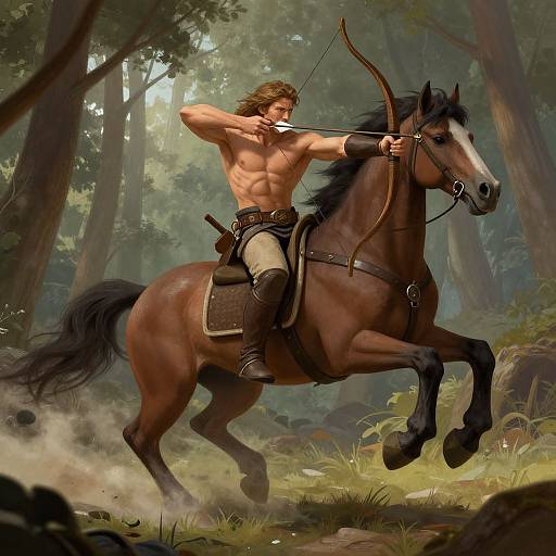 Adam Driver as Centaur Warrior