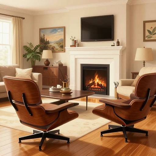 Luxurious Midcentury Modern Living Room