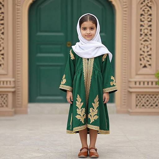 Young Girl in Traditional Outfit