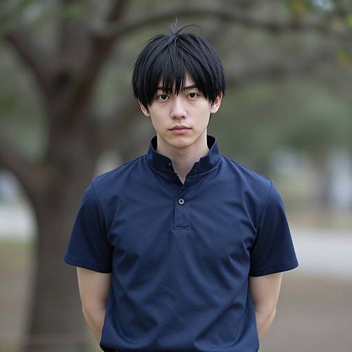 Realistic Satoru Gojo Outfit Portrait