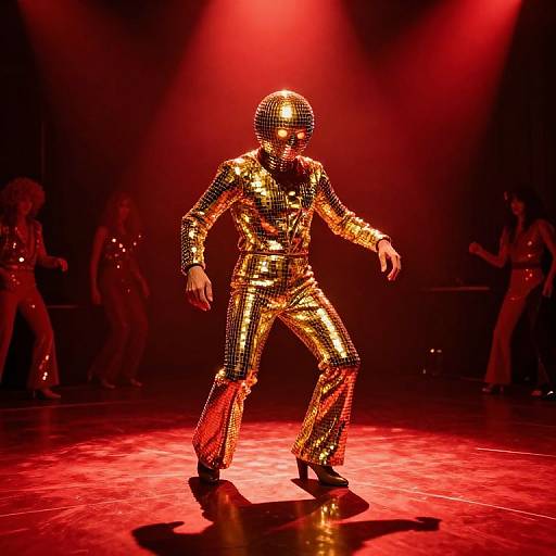 Glowing-Eyed Disco Creature Dance