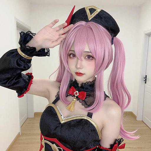 Cosplay Portrait with Gold Accents