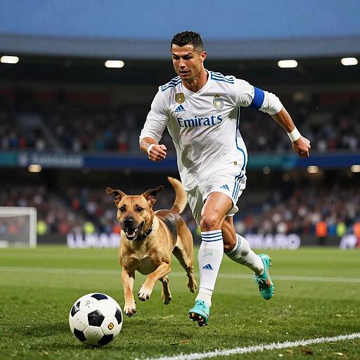 Cristiano Ronaldo Dog Running Swiftly