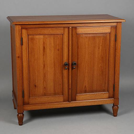 Antique Oak Side-by-Side Cabinet