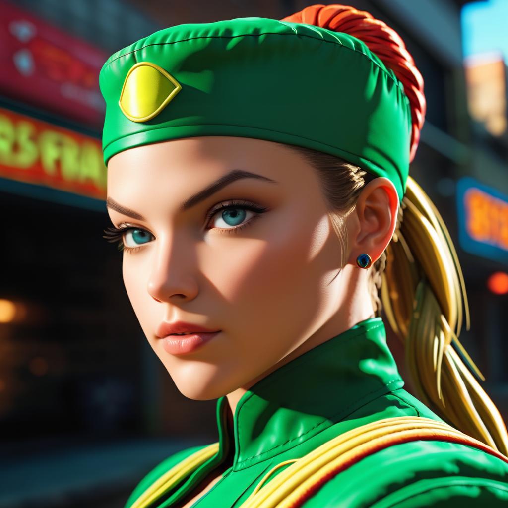 Cinematic Street Fighter Cammy Portrait