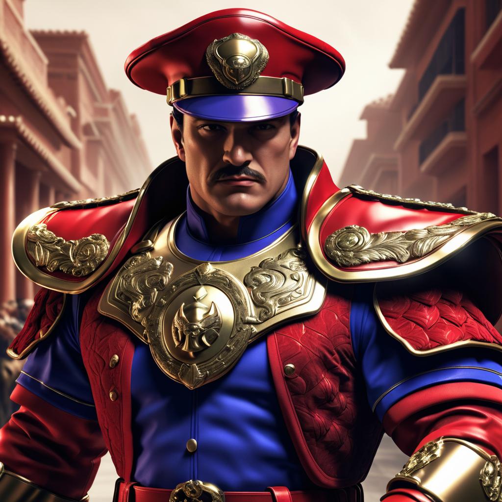 Photorealistic M. Bison on iPhone