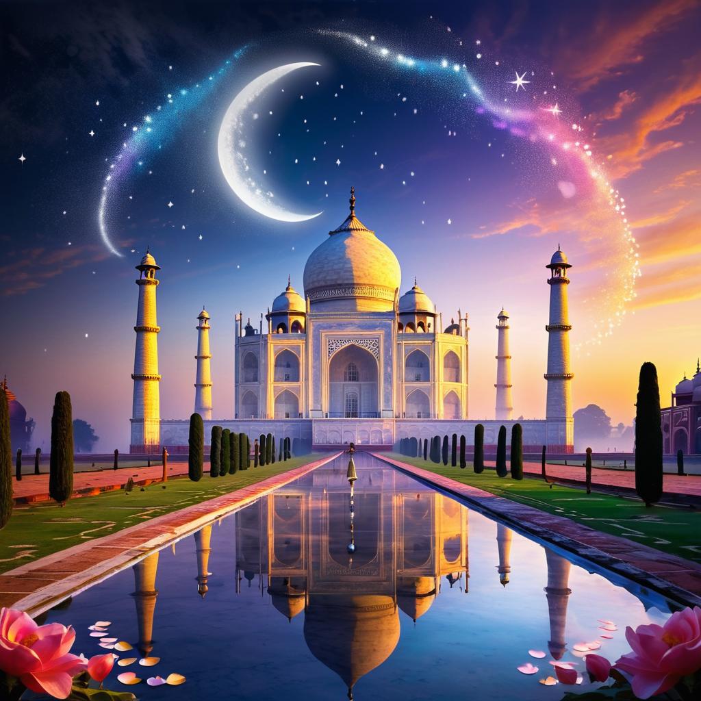 Enchanting Taj Mahal at Sunset