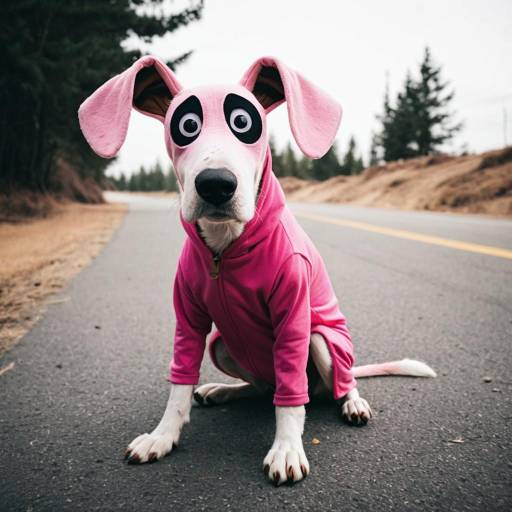 Dog in Courage the Cowardly Dog Costume