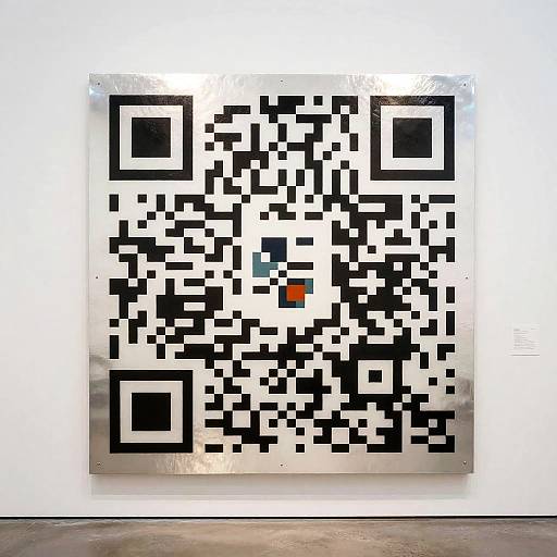 3D QR Code Sculptural Art Installation
