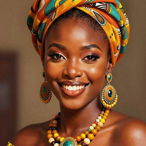 Vibrant Joyful Woman Portrait