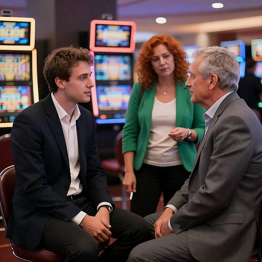 Casual Conversations in a Bright Casino