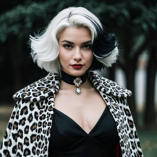 Cruella-Inspired Multicolored Cape Look