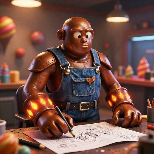 Cocoa-smith Automaton Sketching Blueprints