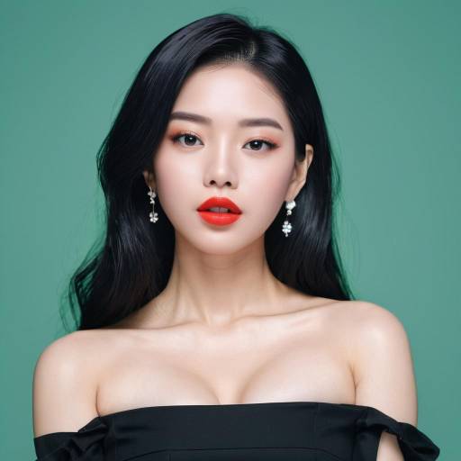 K-Pop Aesthetic: Bold Beauty Portrait