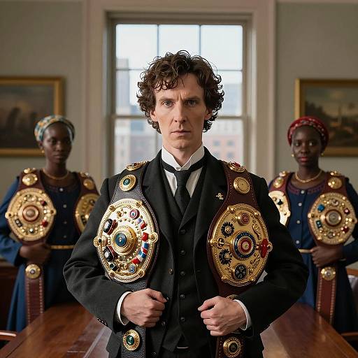 Dynamic Portrait of Ethiopian Women Fighters