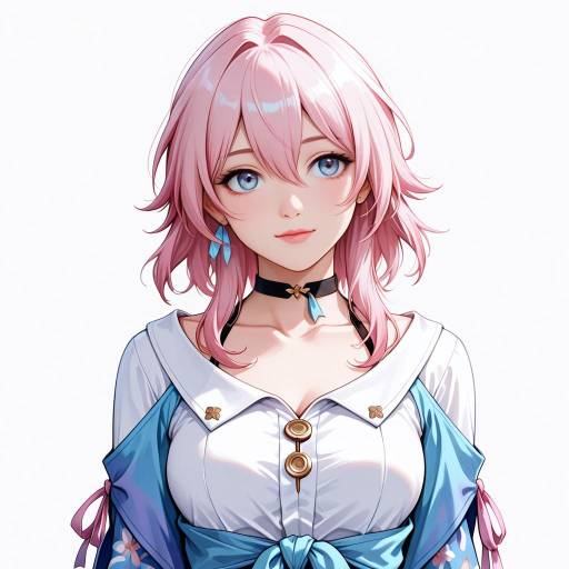 Girl with Pink Hair and Jacket