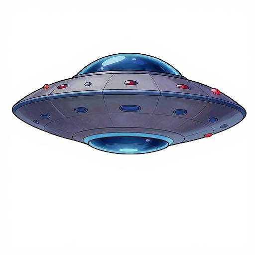 Retro H.R. Giger Style Flying Saucer