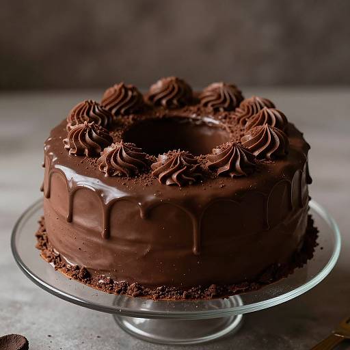 Photo Realistic Chocolate Birthday Cake