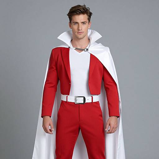 Red and White Movie Costume
