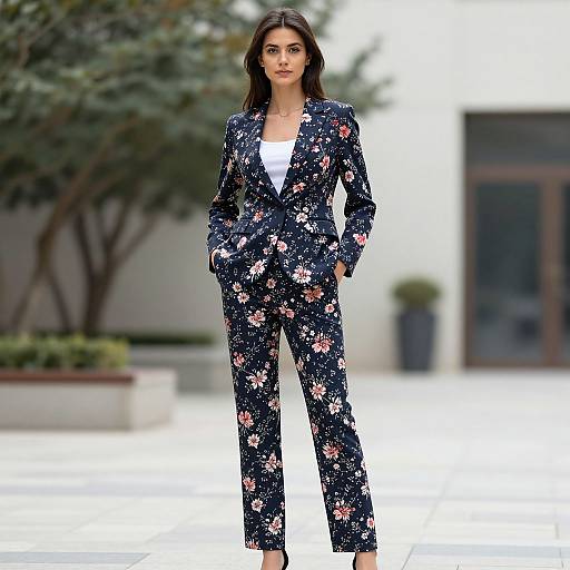 Realistic Long Straight Suit Design