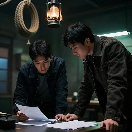 Mysterious Encounter in an Industrial Room