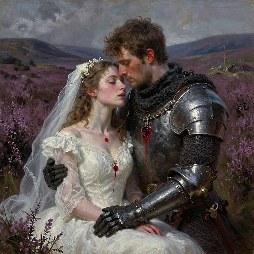 Medieval Scottish Knight Bride and Groom
